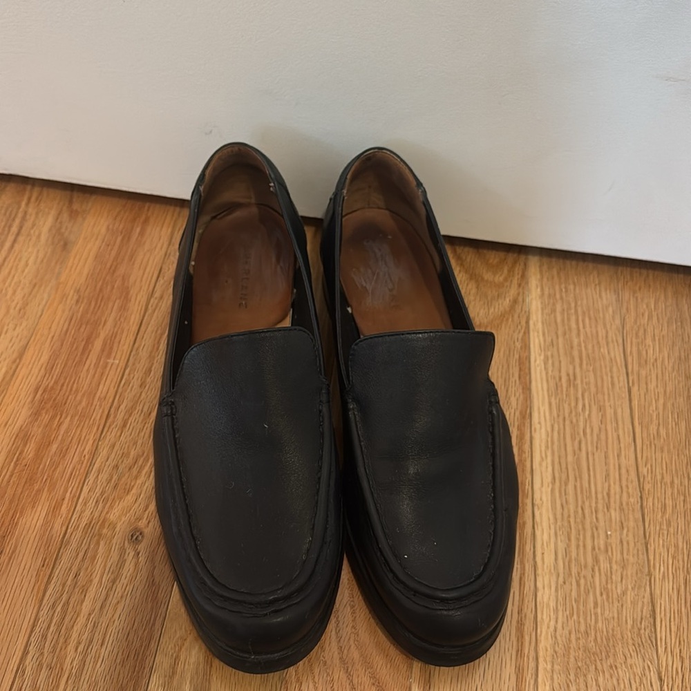 EVERLANE The Modern Loafer in Black Napa Leather Flat Slip On Size 9